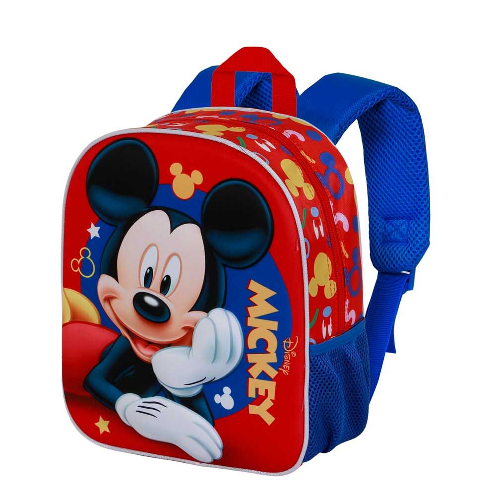 Mochila Pré-Escolar 3D Buddy Mickey Mouse Disney 31cm