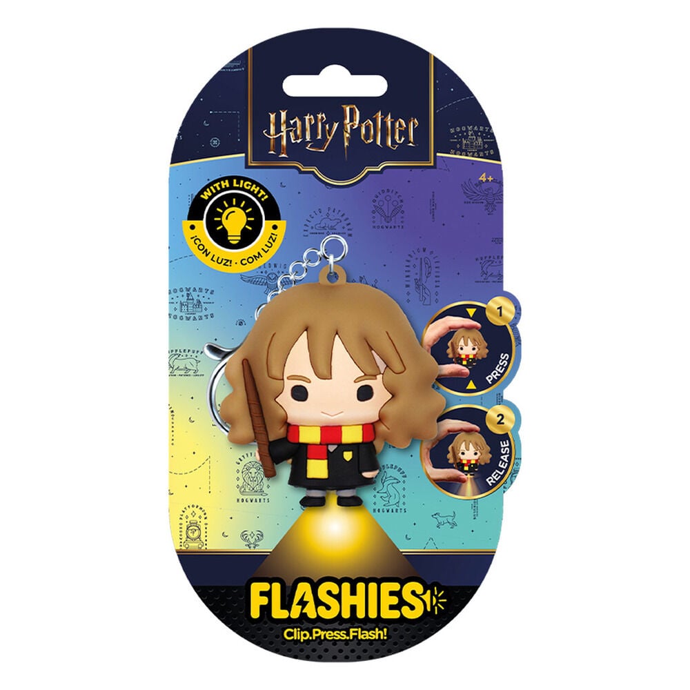 Porta-Chaves Figura 3D com Luz Hermione Harry Potter Flashies