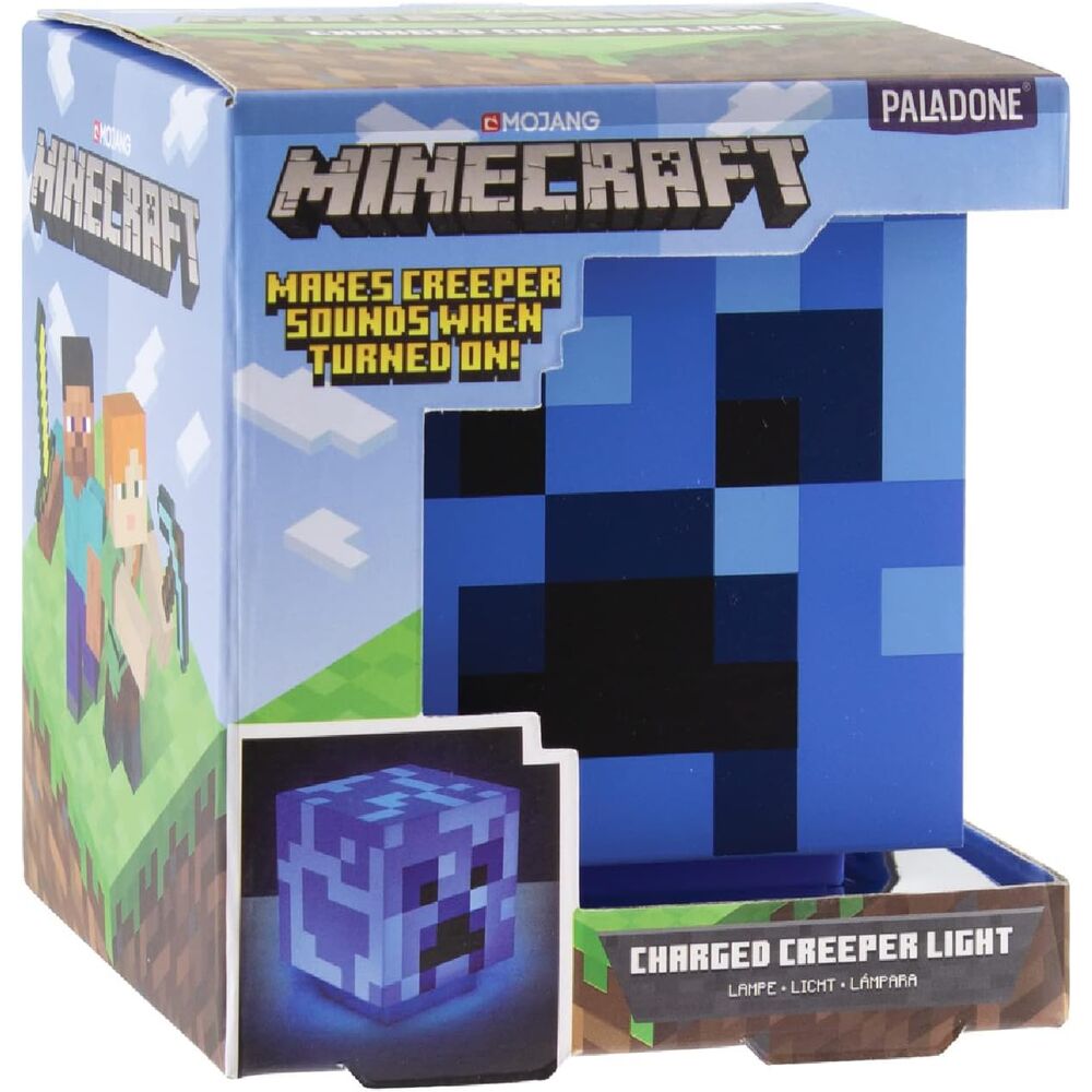Lâmpada Som 3D Charged Creeper Minecraft