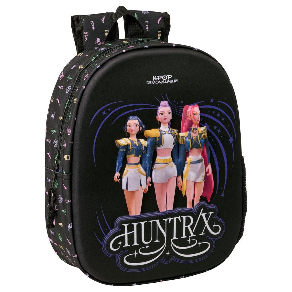 Mochila Pré-Escolar 3D Sound K-Pop Demon Hunters 33cm