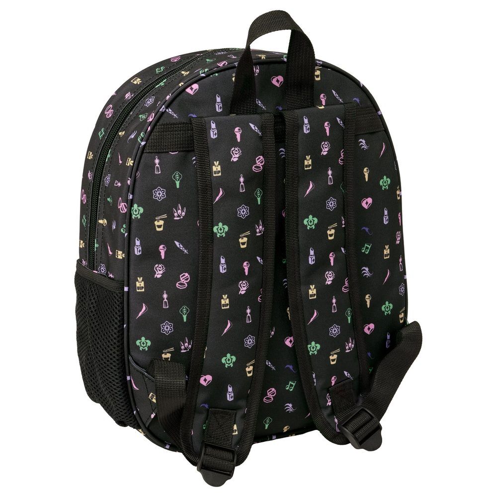 Mochila Pré-Escolar 3D Sound K-Pop Demon Hunters 33cm
