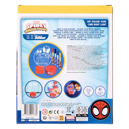 Candeeiro Led Para Pintar Diy Disney Spidey