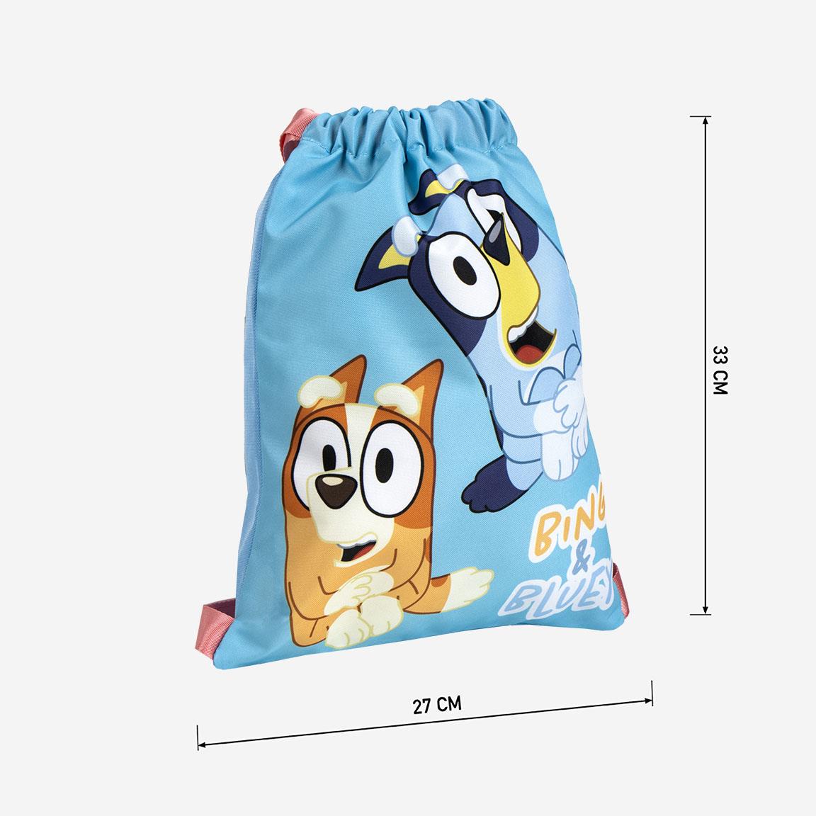 Saco de Desporto Bluey e Bingo 27x33cm