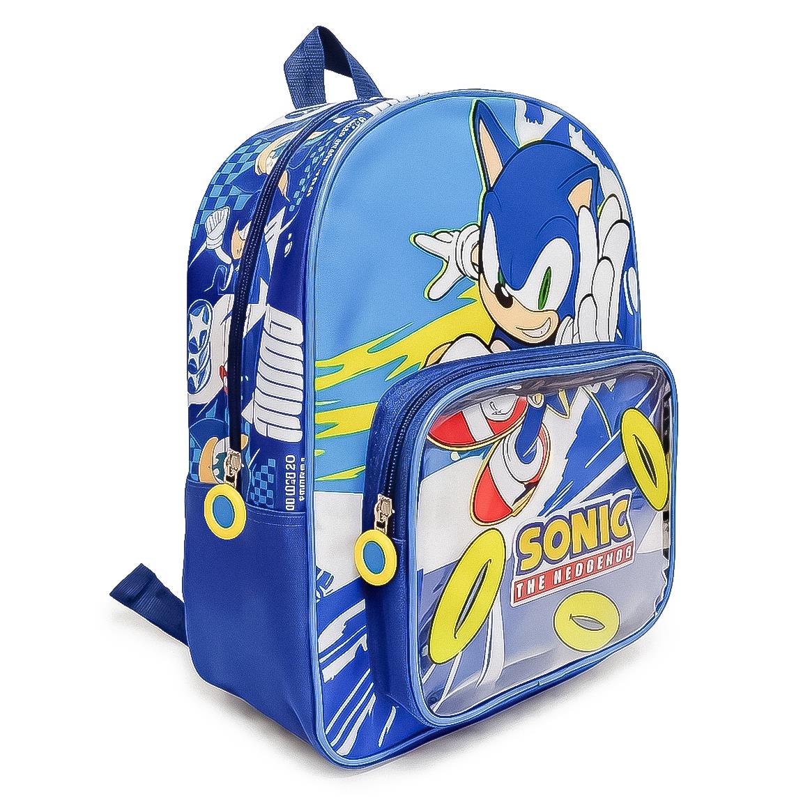 Mochila Pré-Escolar Sonic the Hedgehog 30cm