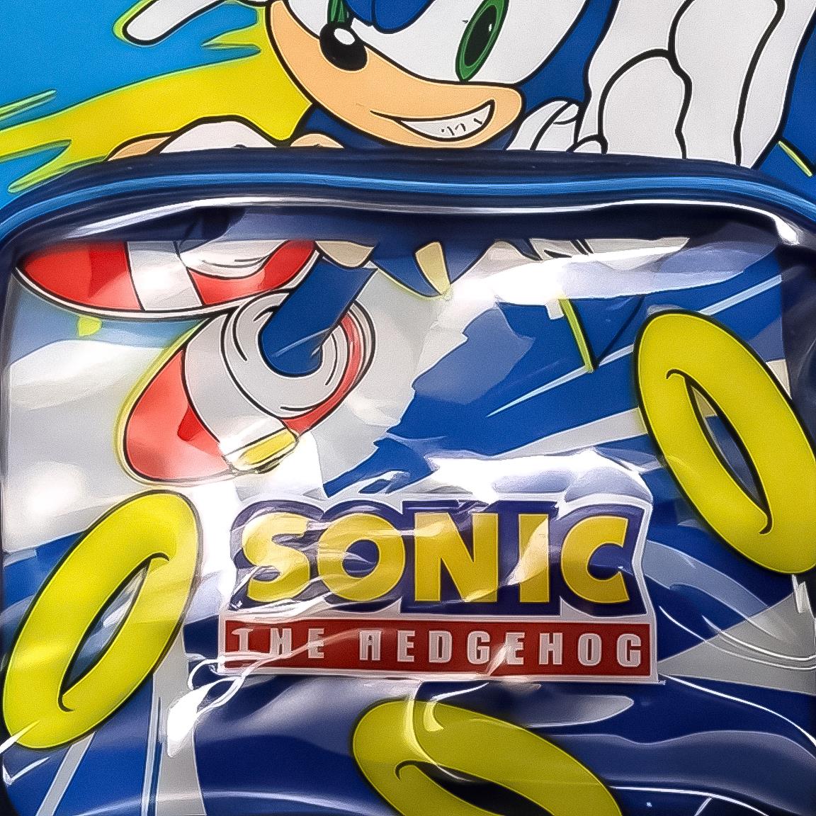 Mochila Pré-Escolar Sonic the Hedgehog 30cm