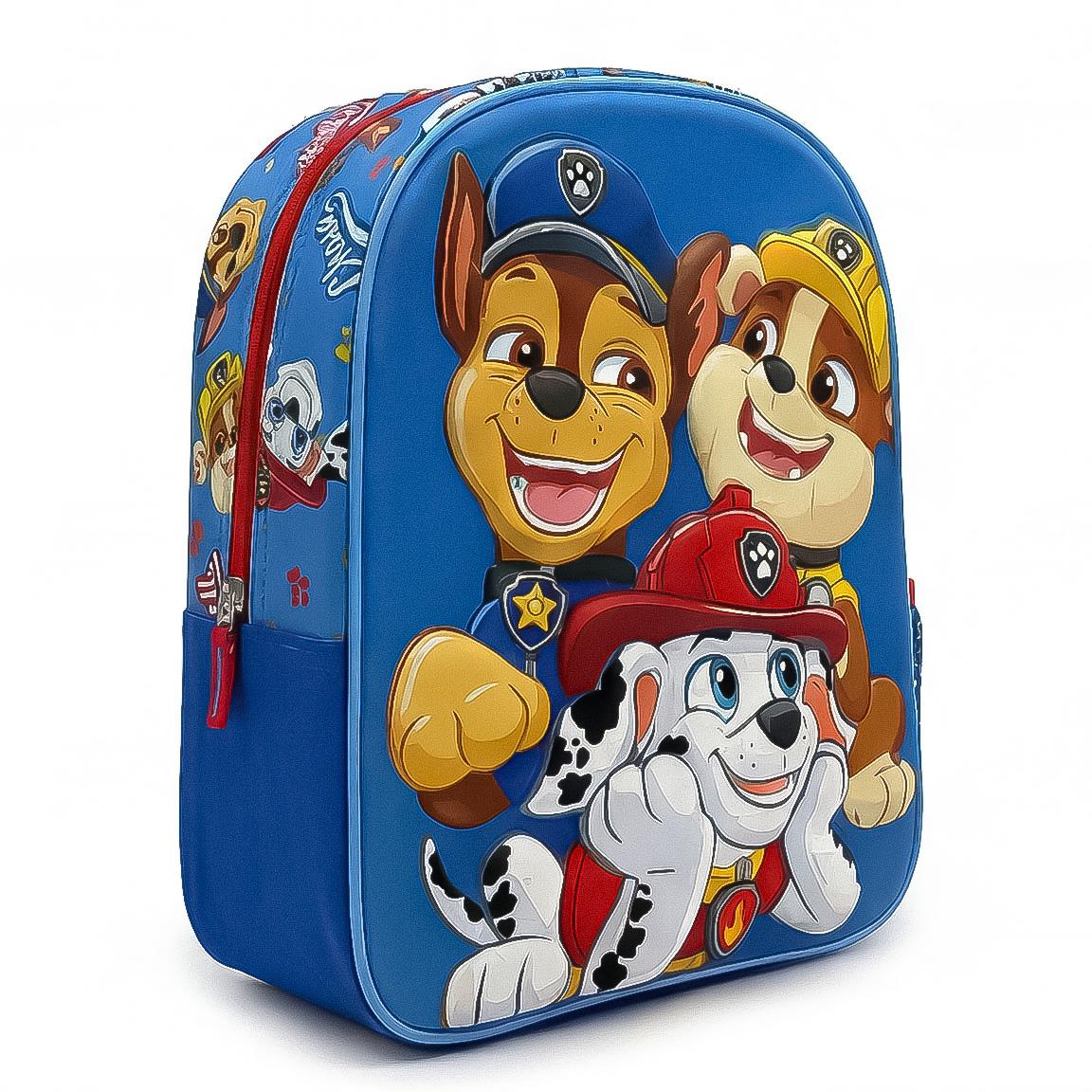 Mochila Pré-Escolar 3D Patrulha Pata 30cm