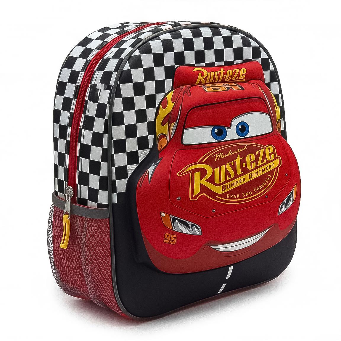 Mochila Pré-Escolar 3D Cars Disney 30cm