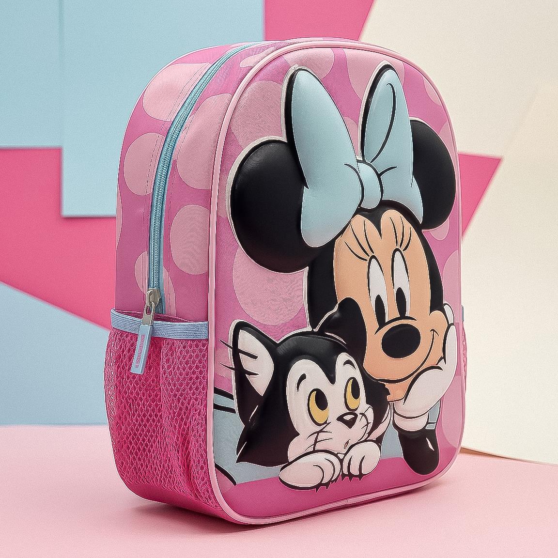 Mochila Pré-Escolar 3D Minnie Disney 30cm