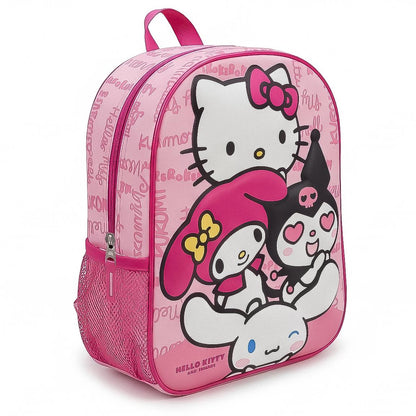 Mochila Pré-Escolar 3D Hello Kitty and Friends 30cm