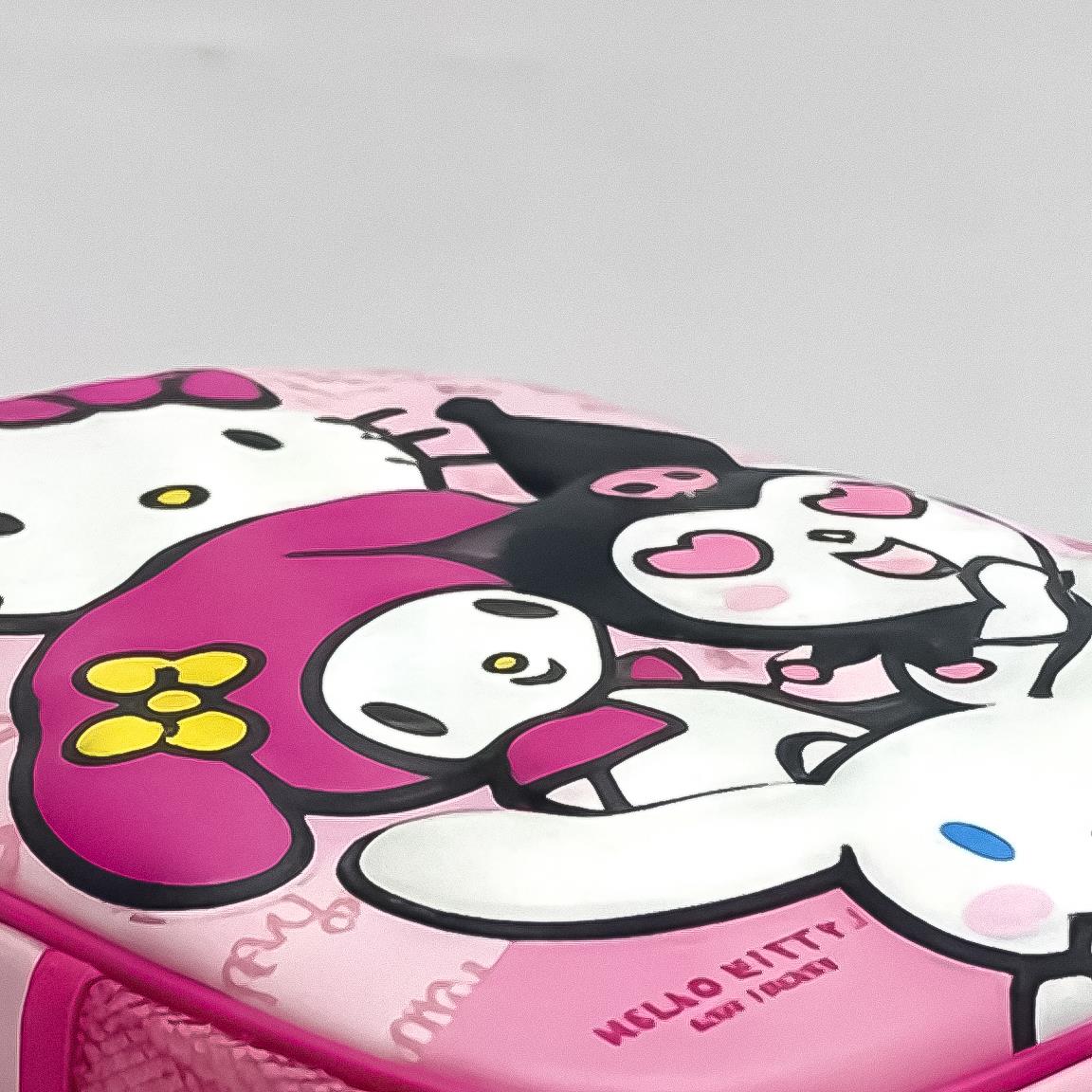 Mochila Pré-Escolar 3D Hello Kitty and Friends 30cm