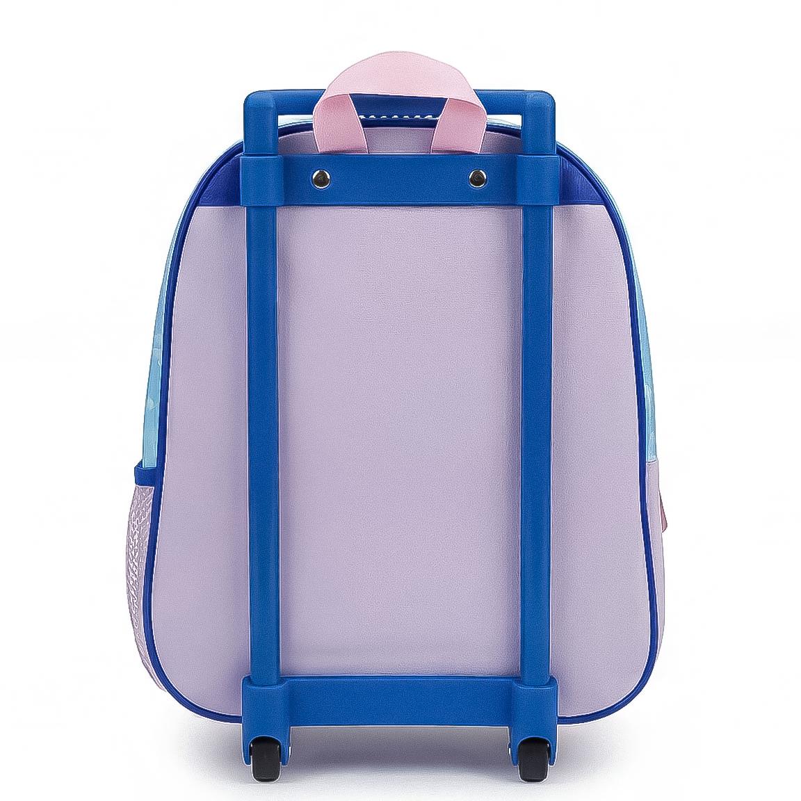 Mochila Pré-Escolar Trolley 3D Elsa Frozen Disney 30cm
