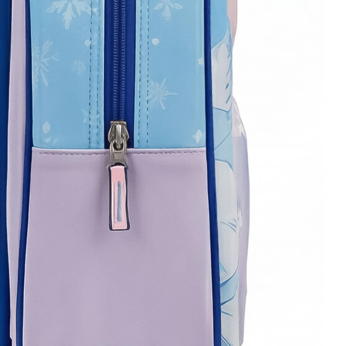 Mochila Pré-Escolar Trolley 3D Elsa Frozen Disney 30cm
