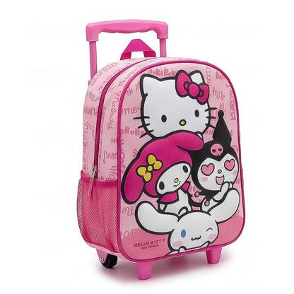 Mochila Pré-Escolar Trolley 3D Hello Kitty and Friends 30cm
