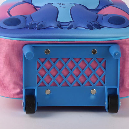 Mochila Pré-Escolar Trolley 3D Stitch Disney 30cm