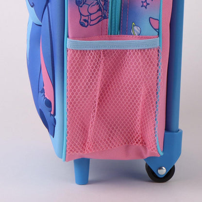 Mochila Pré-Escolar Trolley 3D Stitch Disney 30cm