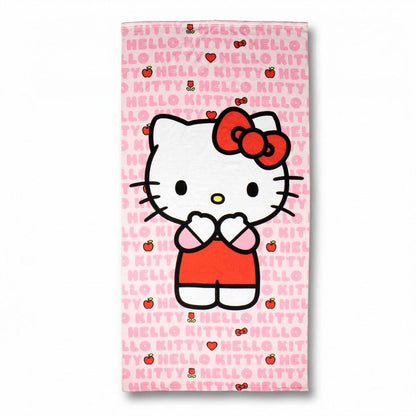 Conjunto Toalha de Praia + Saco + Boné Hello Kitty