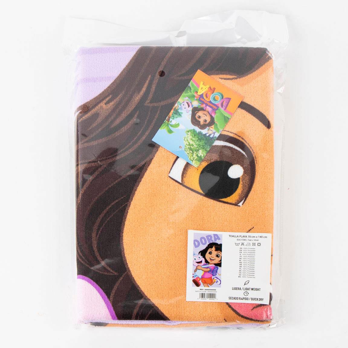 Toalha de Praia Microfibra Dora a Exploradora 70x140cm
