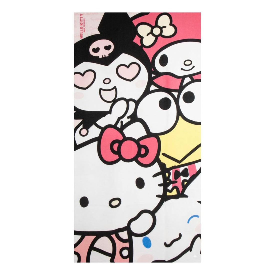 Toalha de Praia Microfibra Hello Kitty and Friends  70x140cm