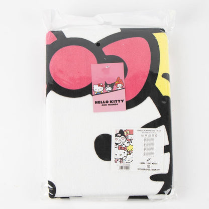 Toalha de Praia Microfibra Hello Kitty and Friends  70x140cm