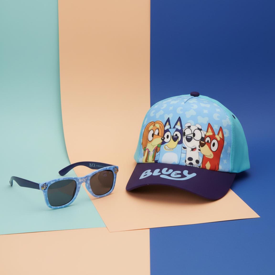 Conjunto Chapéu + Óculos de Sol Bluey e Bingo