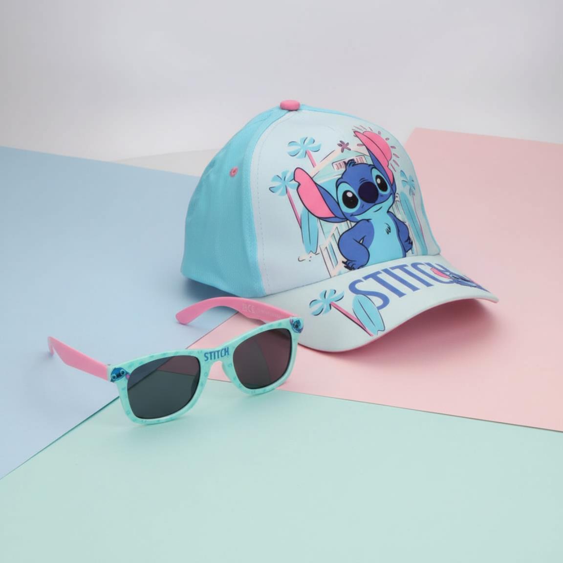 Conjunto Chapéu + Óculos de Sol Stitch Disney