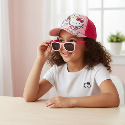 Conjunto Chapéu + Óculos de Sol Hello Kitty and Friends