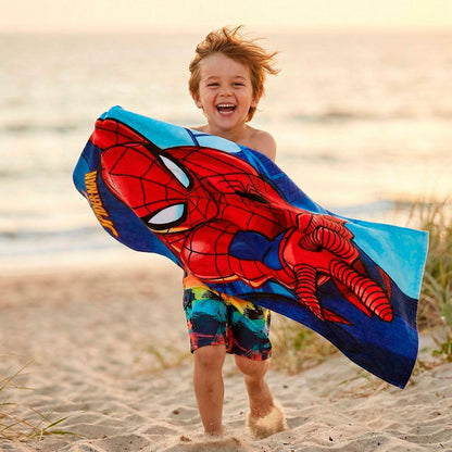 Toalha de Praia Microfibra Spiderman 70x140cm