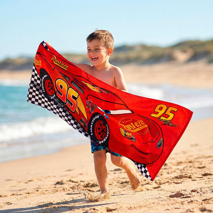 Toalha de Praia Microfibra Cars Disney 70x140cm