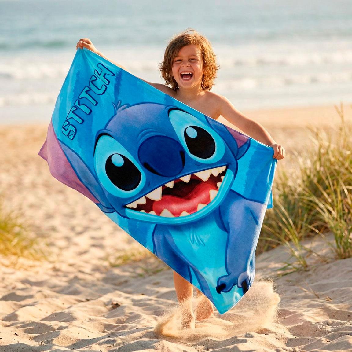 Toalha de Praia Microfibra Stitch 70x140cm