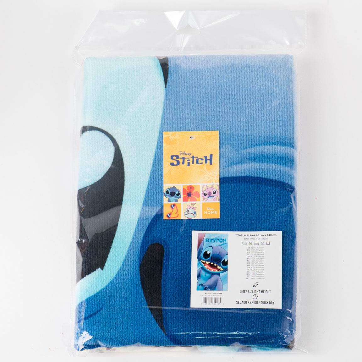 Toalha de Praia Microfibra Stitch 70x140cm