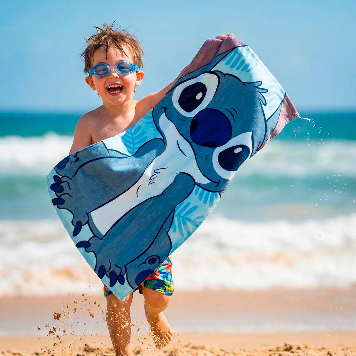 Conjunto Toalha de Praia + Óculos de Natação Stitch Disney