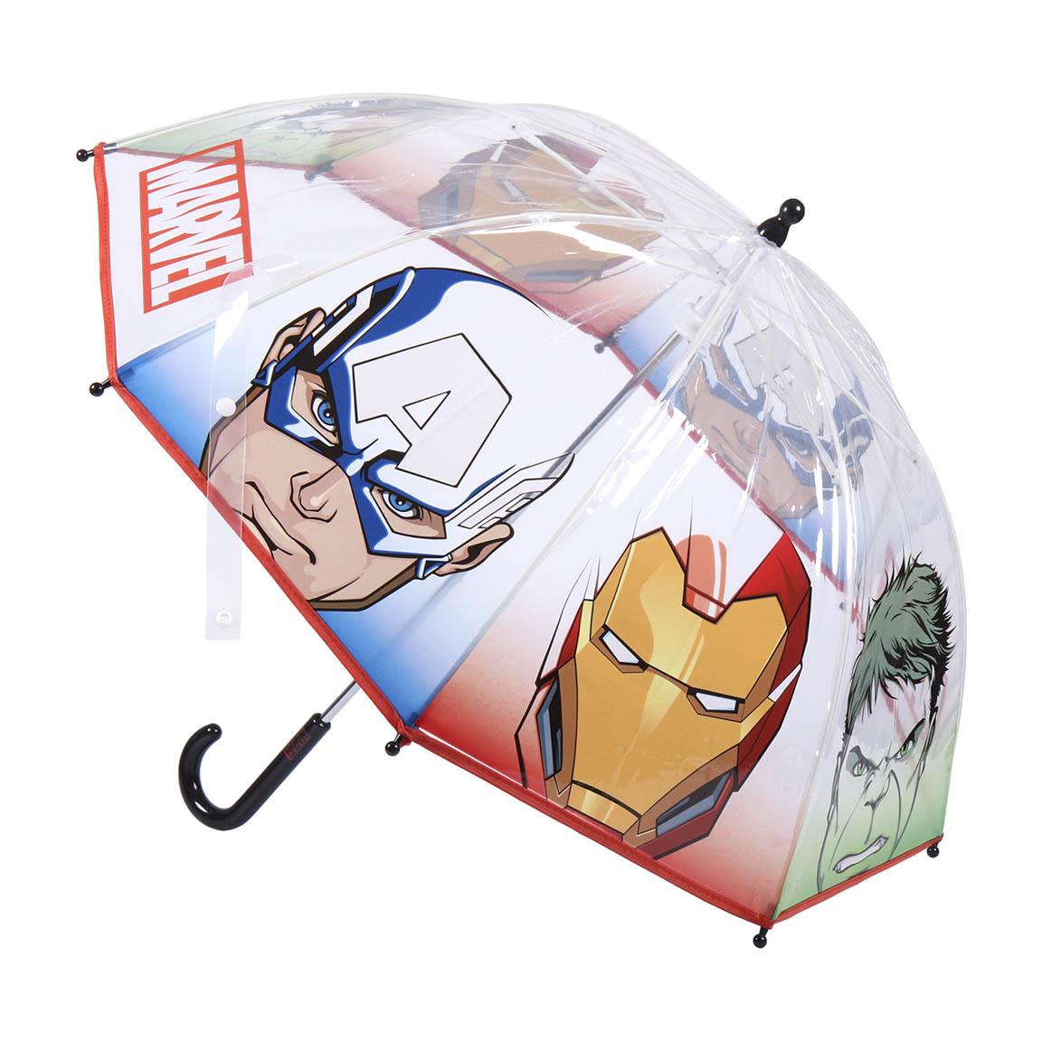 Guarda-Chuva Transparente Manual Poe The Avengers 45cm
