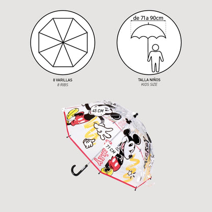 Guarda Chuva Manual POE Mickey Mouse 45cm