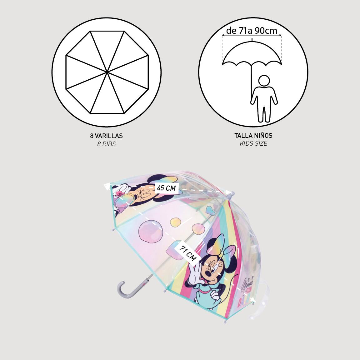 Guarda Chuva Manual Disney Minnie Mouse