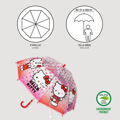 Guarda Chuva Manual Poe Hello Kitty 45cm