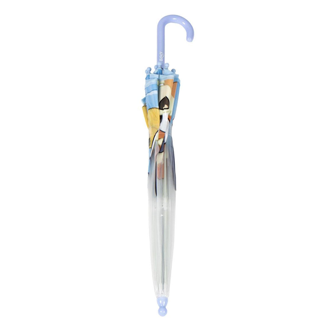 Chapéu de Chuva Manual POE Bolha Bluey e Bingo Azul Claro 45cm