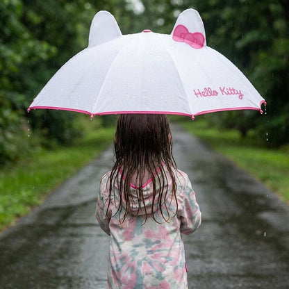 Guarda-Chuva Manual com Aplicações 3D Hello Kitty 45cm