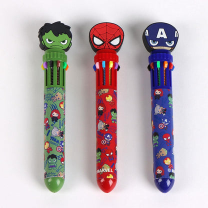 Canetas Avengers: Hulk, Spiderman e Capitão América