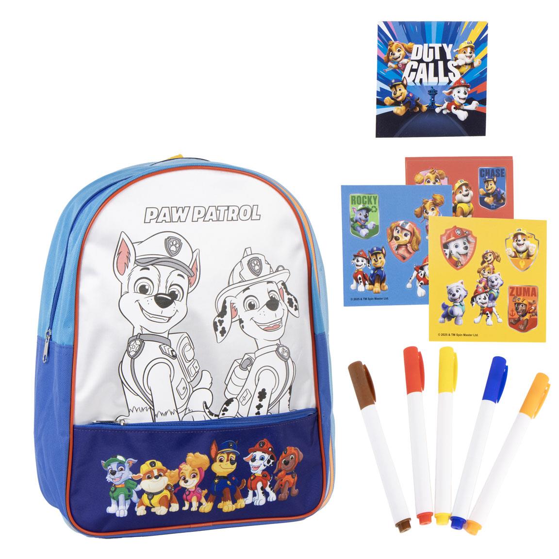 Set de Papelaria Diy Mochila Patrulha Pata