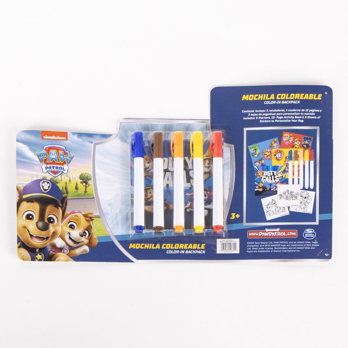 Set de Papelaria Diy Mochila Patrulha Pata