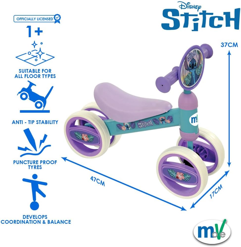 Triciclo Stitch Ride-on 47x25x37 cm máx. 15 kg