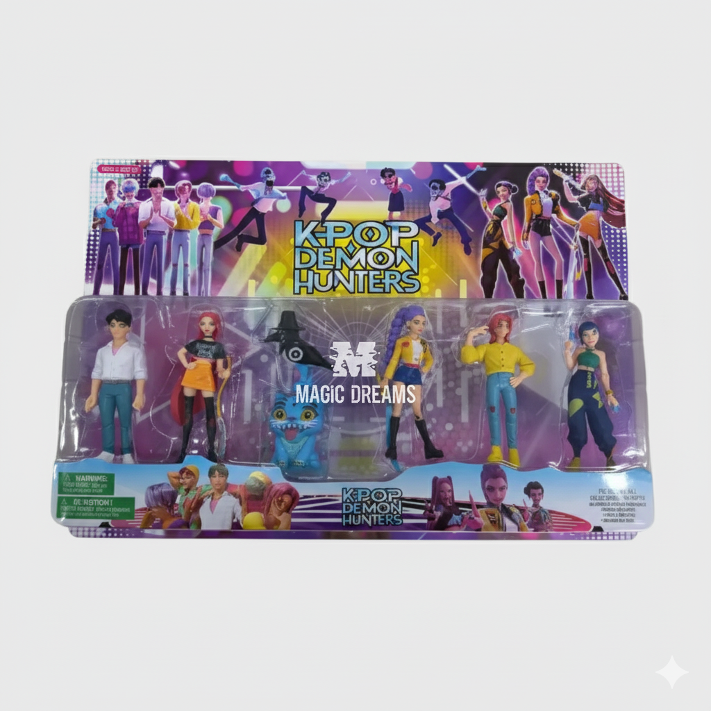 Conjunto de Figuras Bonecas Guerreiras K-Pop Demon Hunters