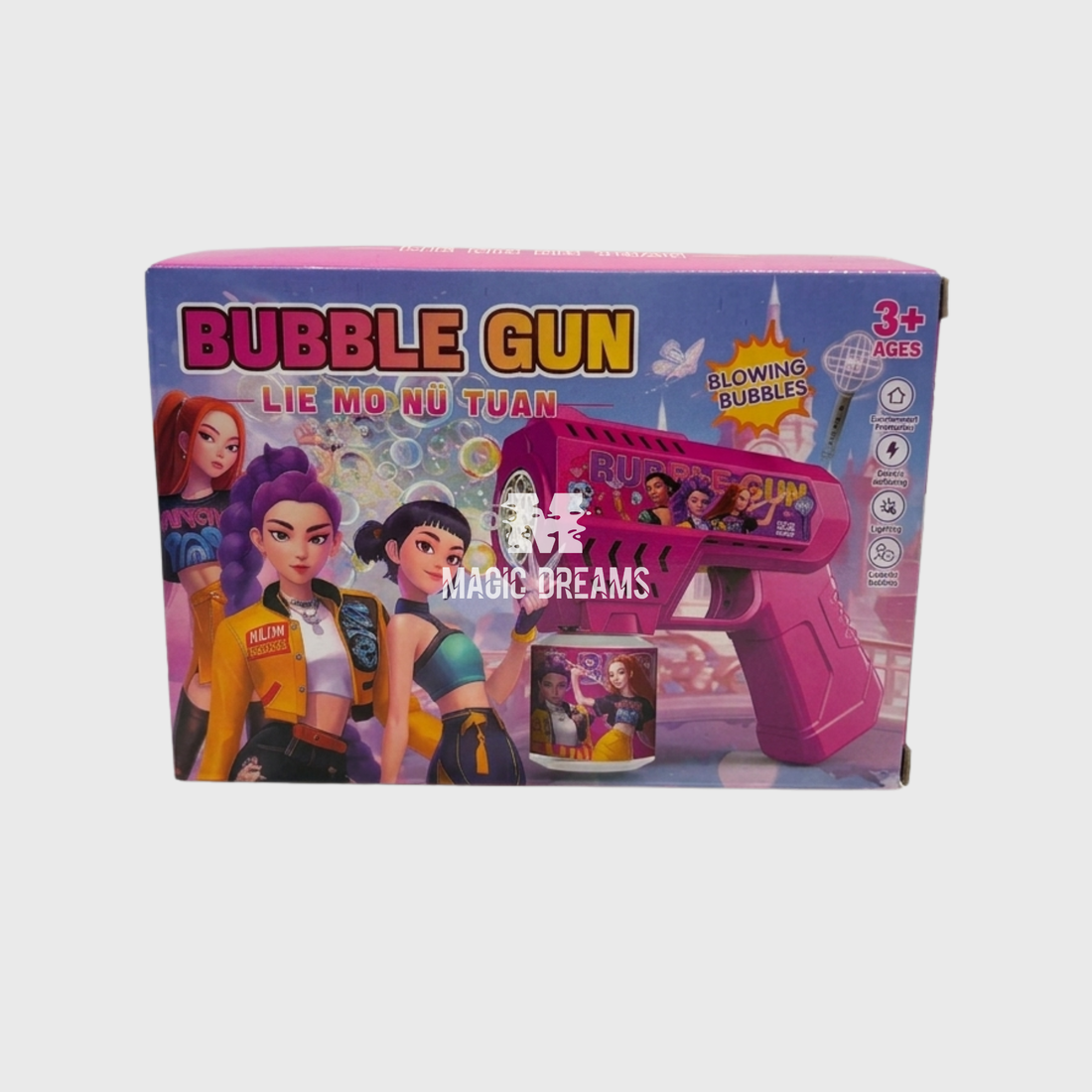 Máquina Bubble Gun Guerreiras do K-Pop 3+