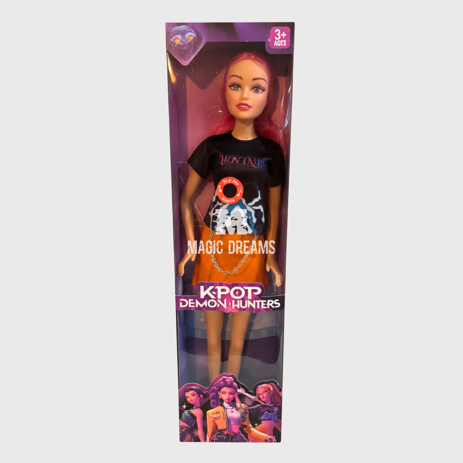 Bonecas Guerreiras K Pop Demon Hunters com música 50cm