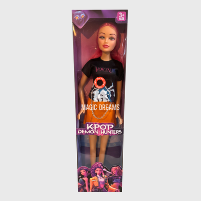 Bonecas Guerreiras K Pop Demon Hunters com música 80cm