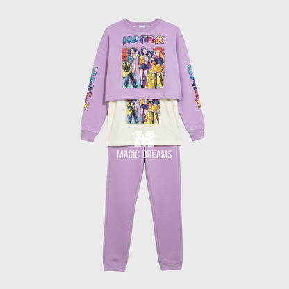 Fato de Treino Primavera/Verão 3 Peças Guerreiras do K-Pop