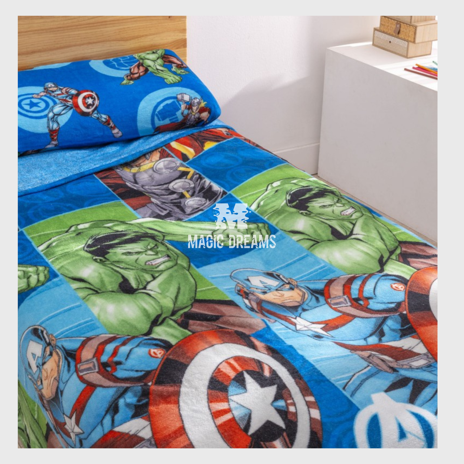 Jogo de Cama Coralina Avengers