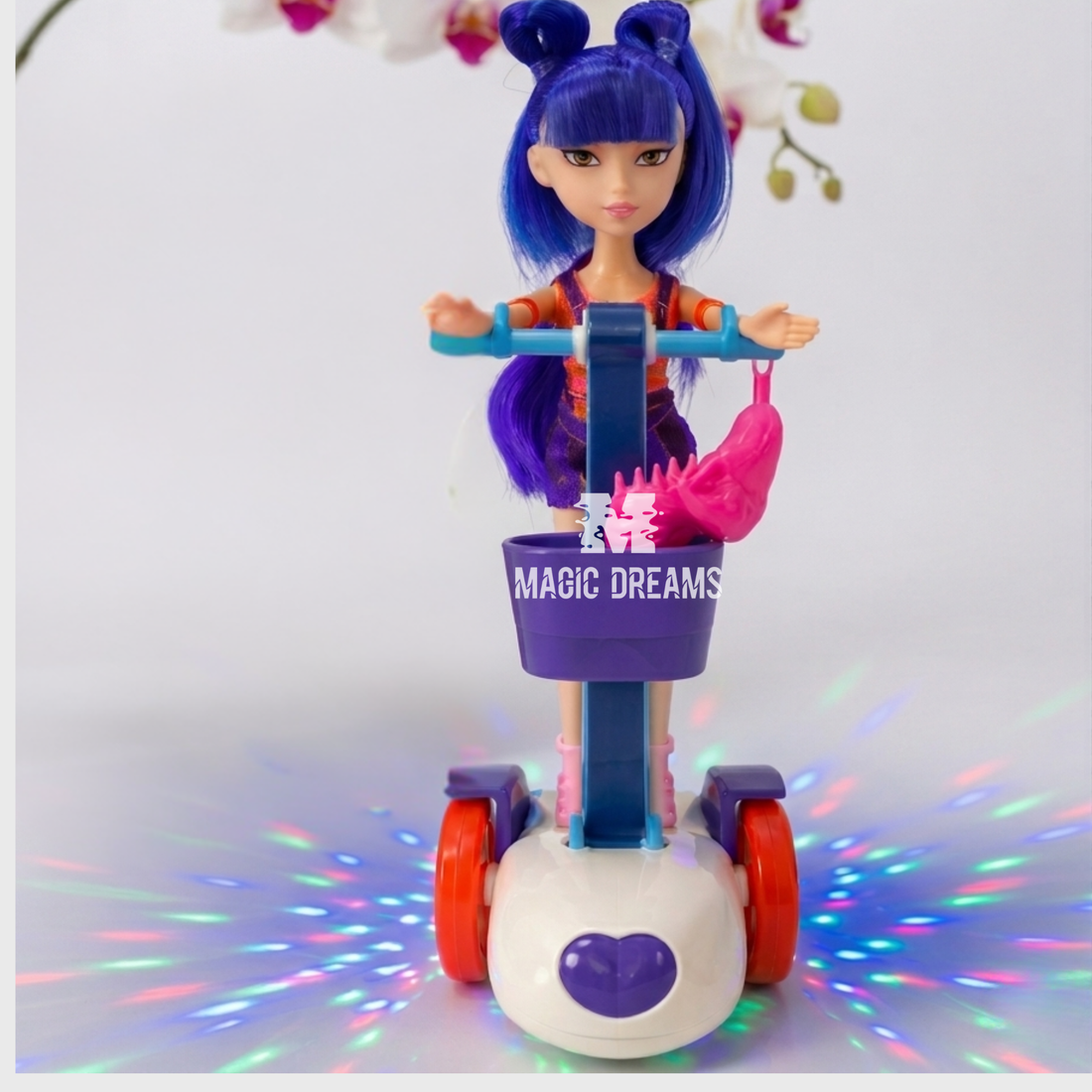 Boneca Zoey K-Pop com Trotinete Musical Anda e Toca Música Golden Guerreiras K-Pop