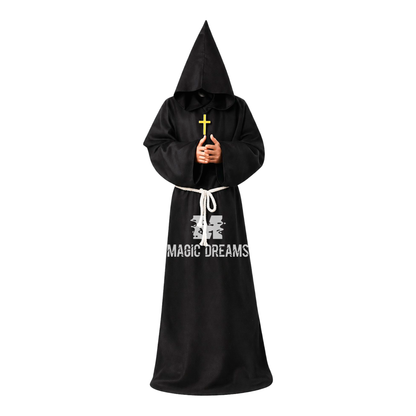 Fato Halloween Adulto Monge Assustador 170x180cm
