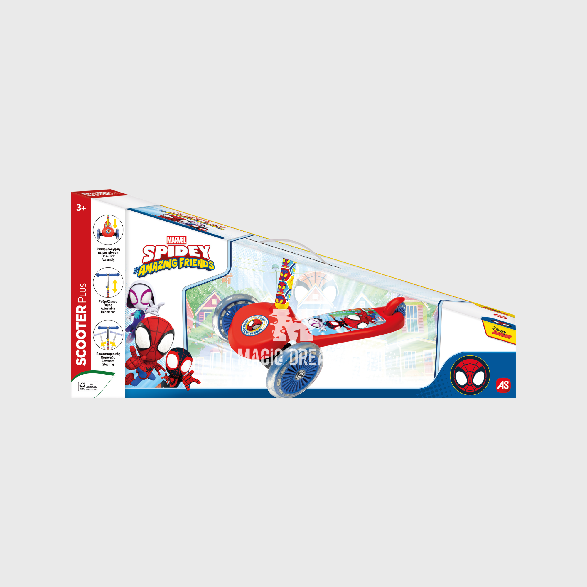 Trotinete Plus 3 Rodas Spidey Spiderman 3+